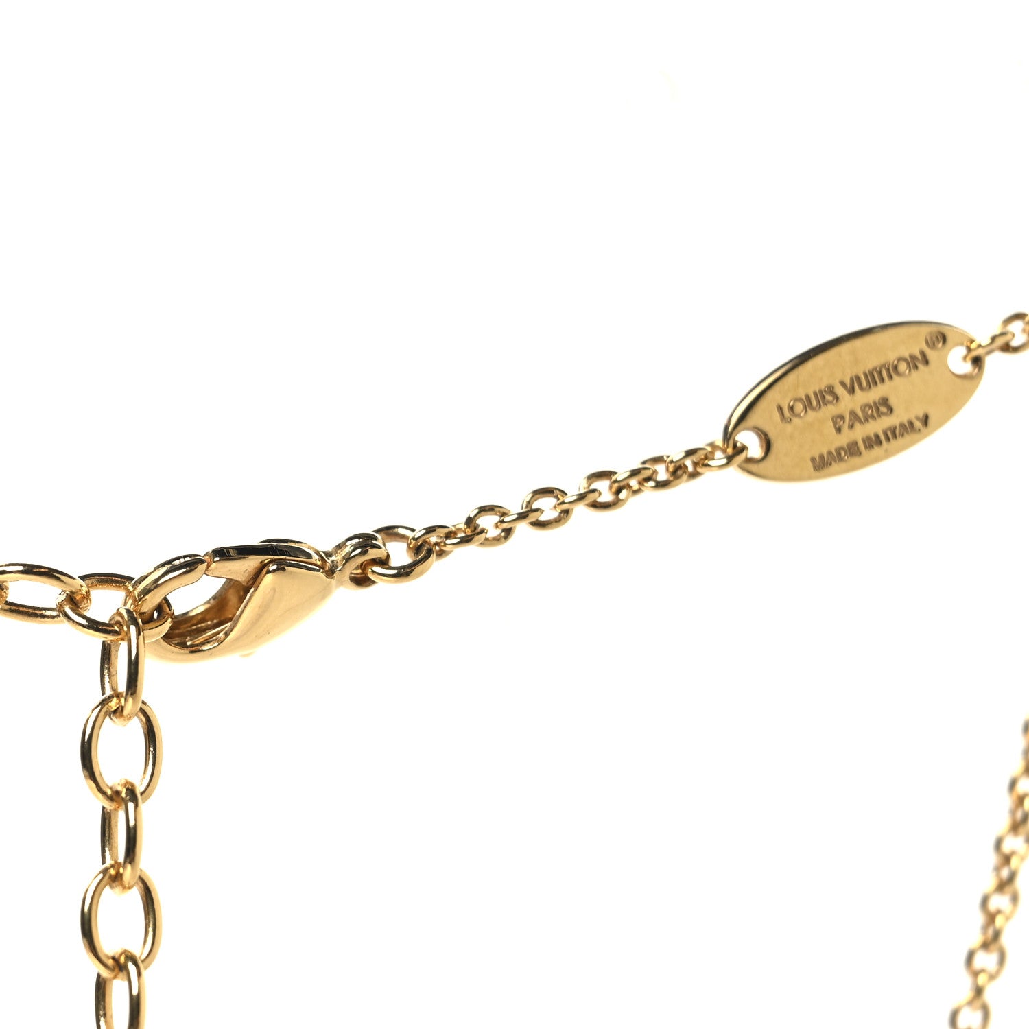 Louis Vuitton Pearl LV Floragram Necklace Gold 4 of 7