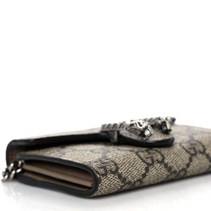 Gucci GG Supreme Monogram Dionysus Coin Purse Taupe 7 of 9