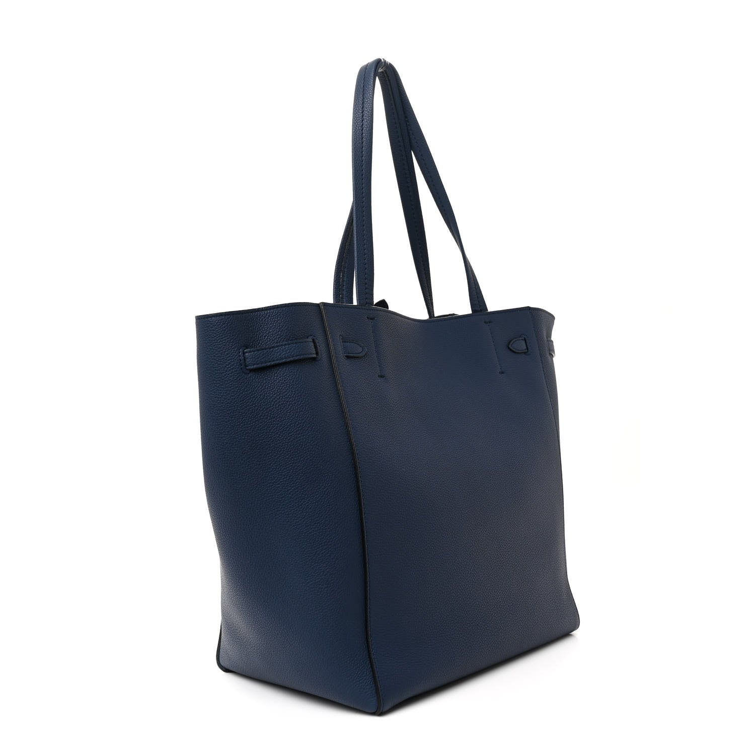 Celine Soft Grained Calfskin Small Belt Cabas Phantom Deep Blue 3 of 14