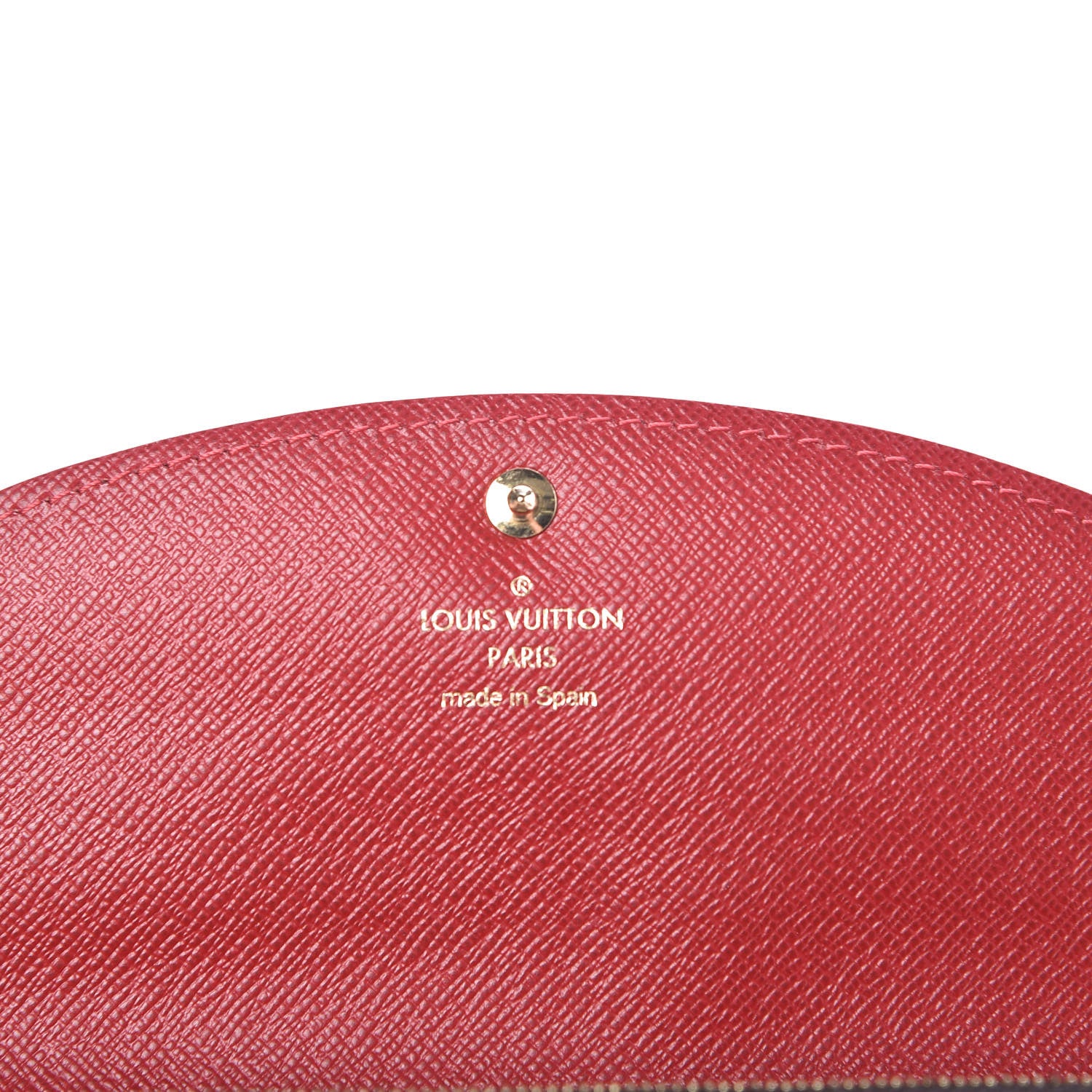 Louis Vuitton Damier Ebene Caissa Wallet Cherry 6 of 11