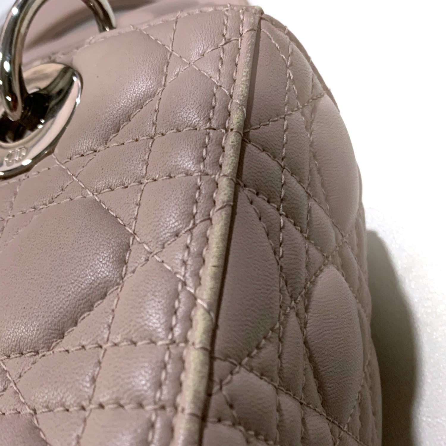 Christian Dior Lambskin Cannage Medium Lady Dior Light Pink 11 of 11