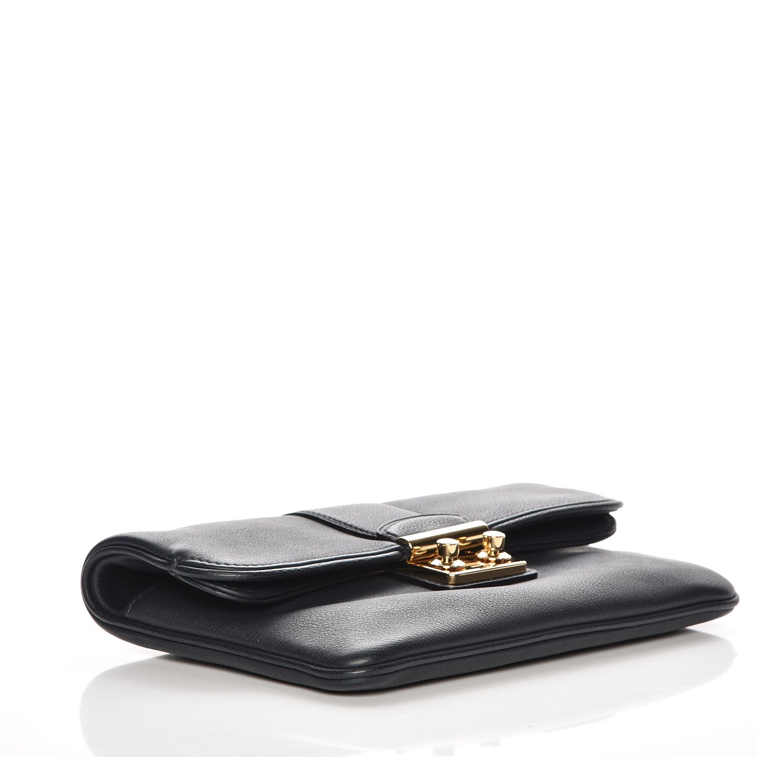 Louis Vuitton Calfskin Slim Clutch MM Sofia Coppola Cobalt 4 of 7