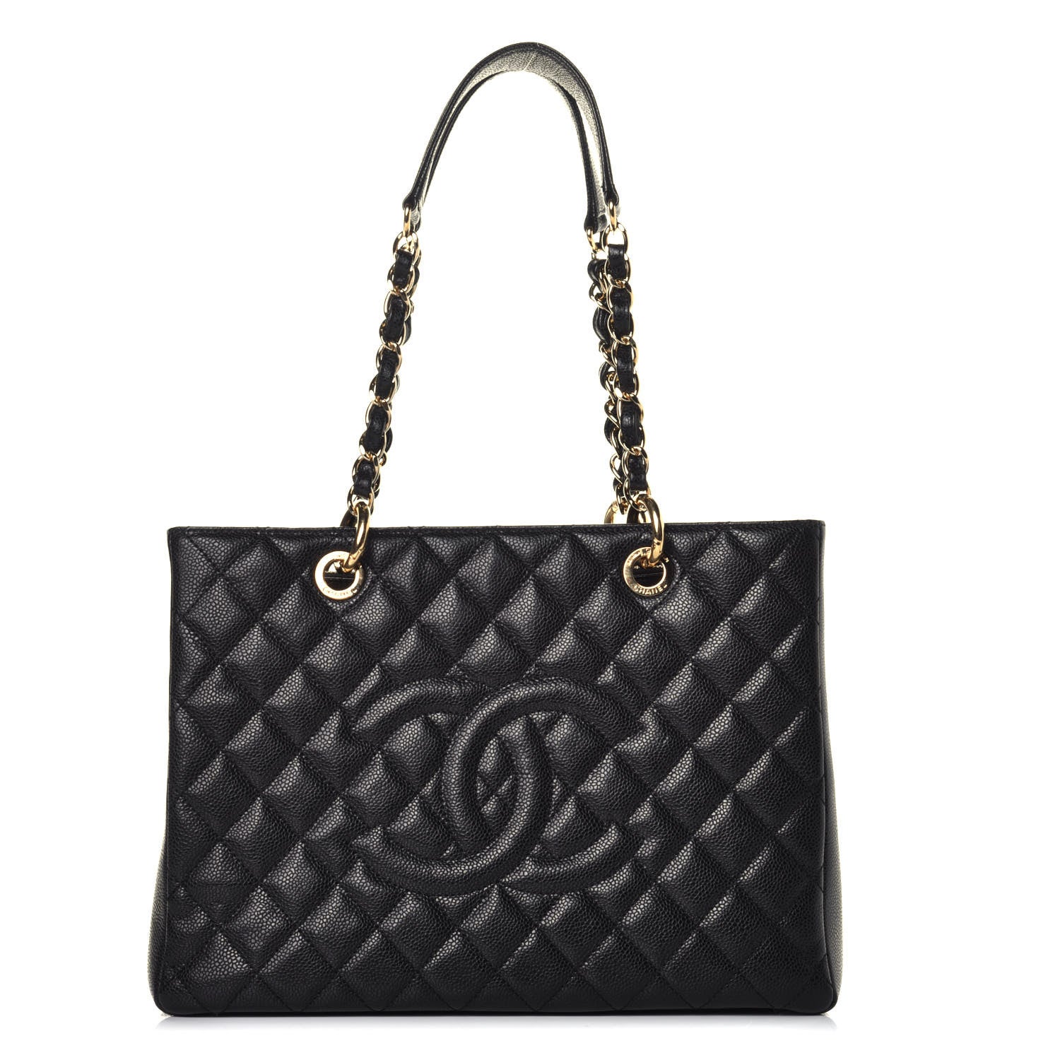 Chanel Caviar Quilted Grand Shopping Tote GST Black 1 of 9