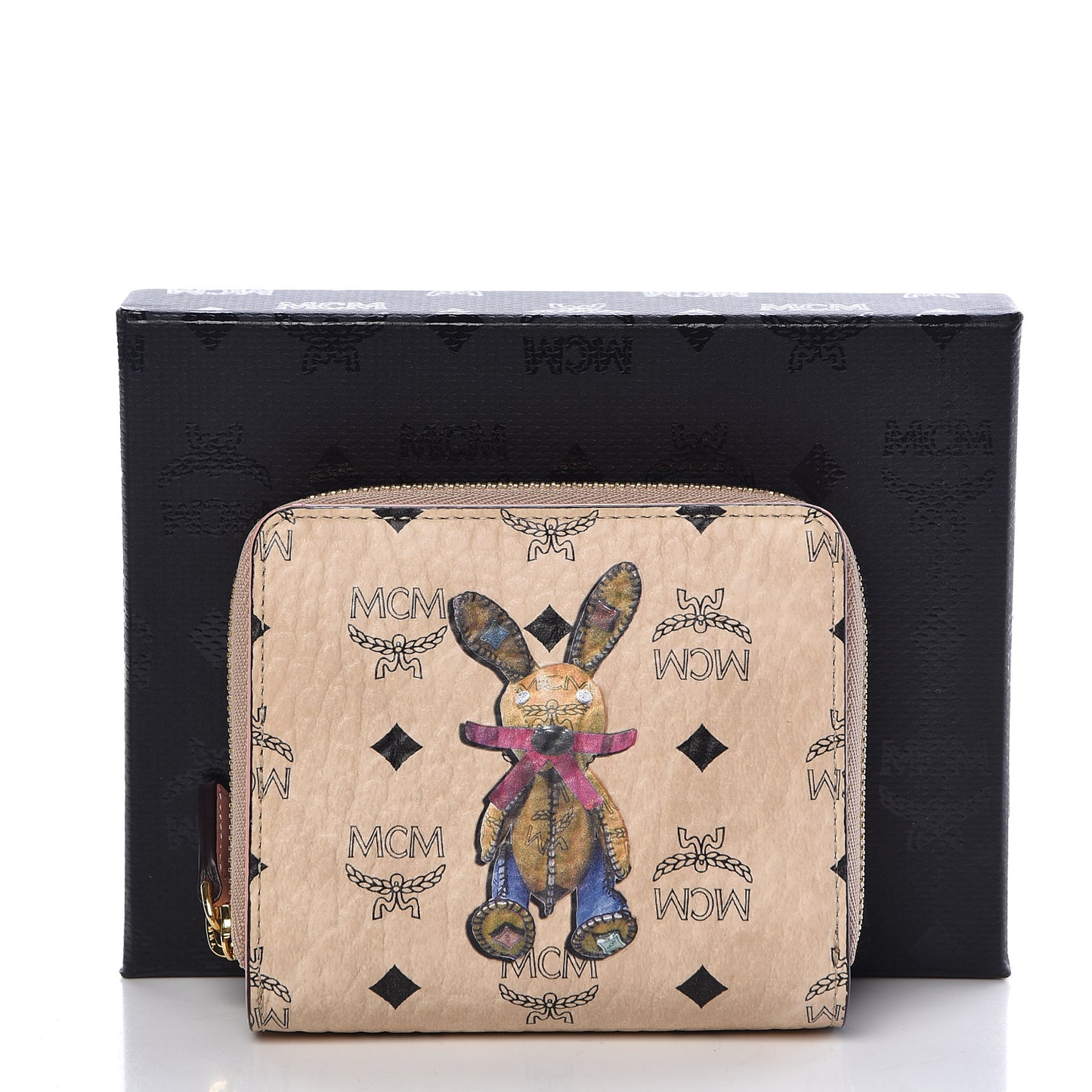 Visetos Rabbit Zip Around Wallet Pink