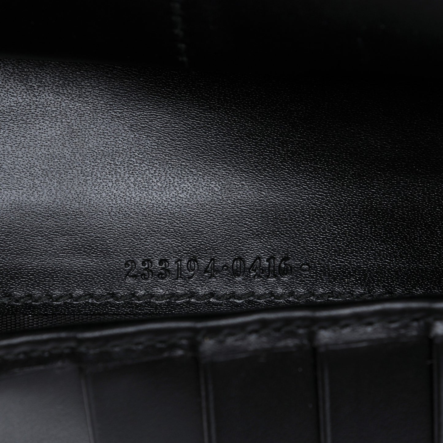 Guccissima Signature Zip Around Organizer Wallet Black