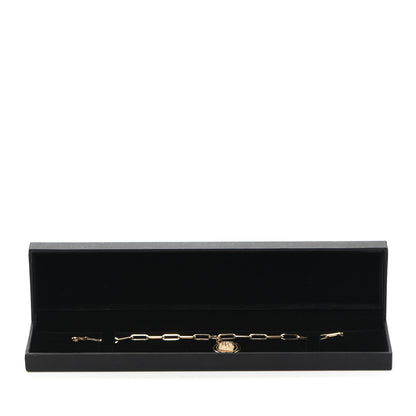 Foundrae 18K Yellow Gold Diamond Strength Medallion Link Bracelet 7 of 7