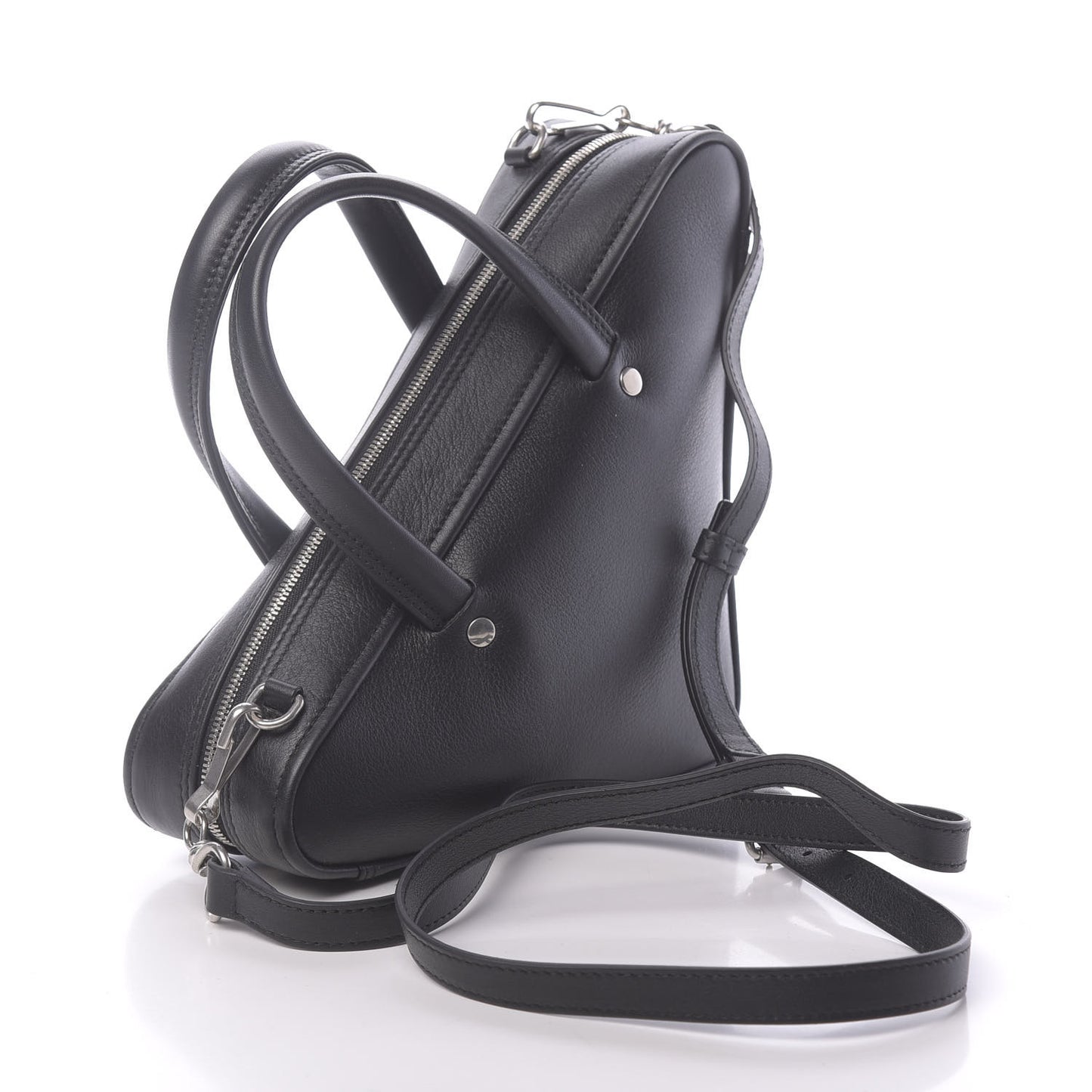 Calfskin XS Triangle Duffle Black