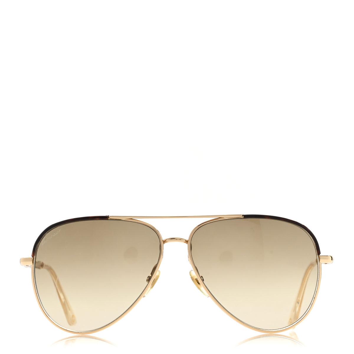 Gucci Crystal Bamboo Aviator Sunglasses GG4276/N/S Gold 2 of 10