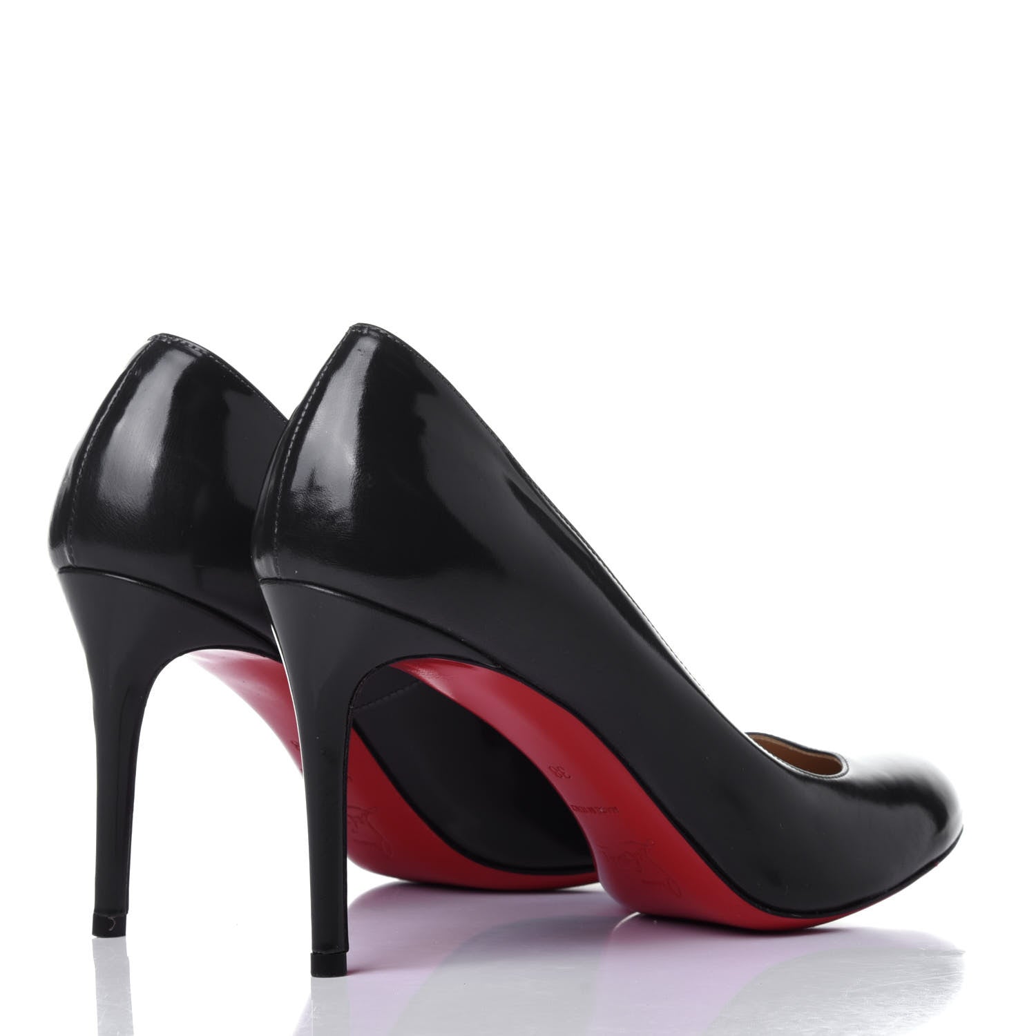 Christian Louboutin Patent Fifi 85 Pumps 38 Black 4 of 12