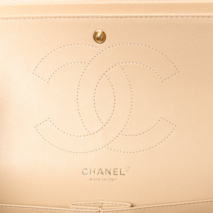 Chanel Caviar Quilted Jumbo Double Flap Beige 6 of 12