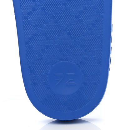 Gucci Rubber GG Monogram Mens Slide Sandals 8 Bright Splash 7 of 9