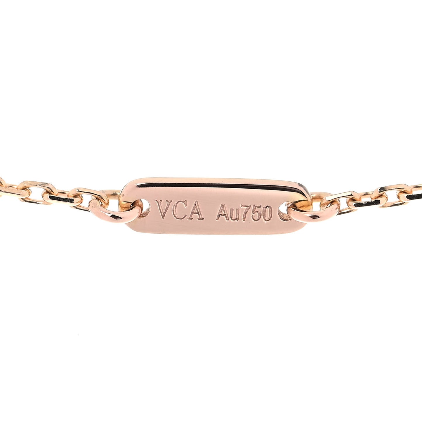 18K Rose Gold Carnelian Sweet Alhambra Pendant Necklace
