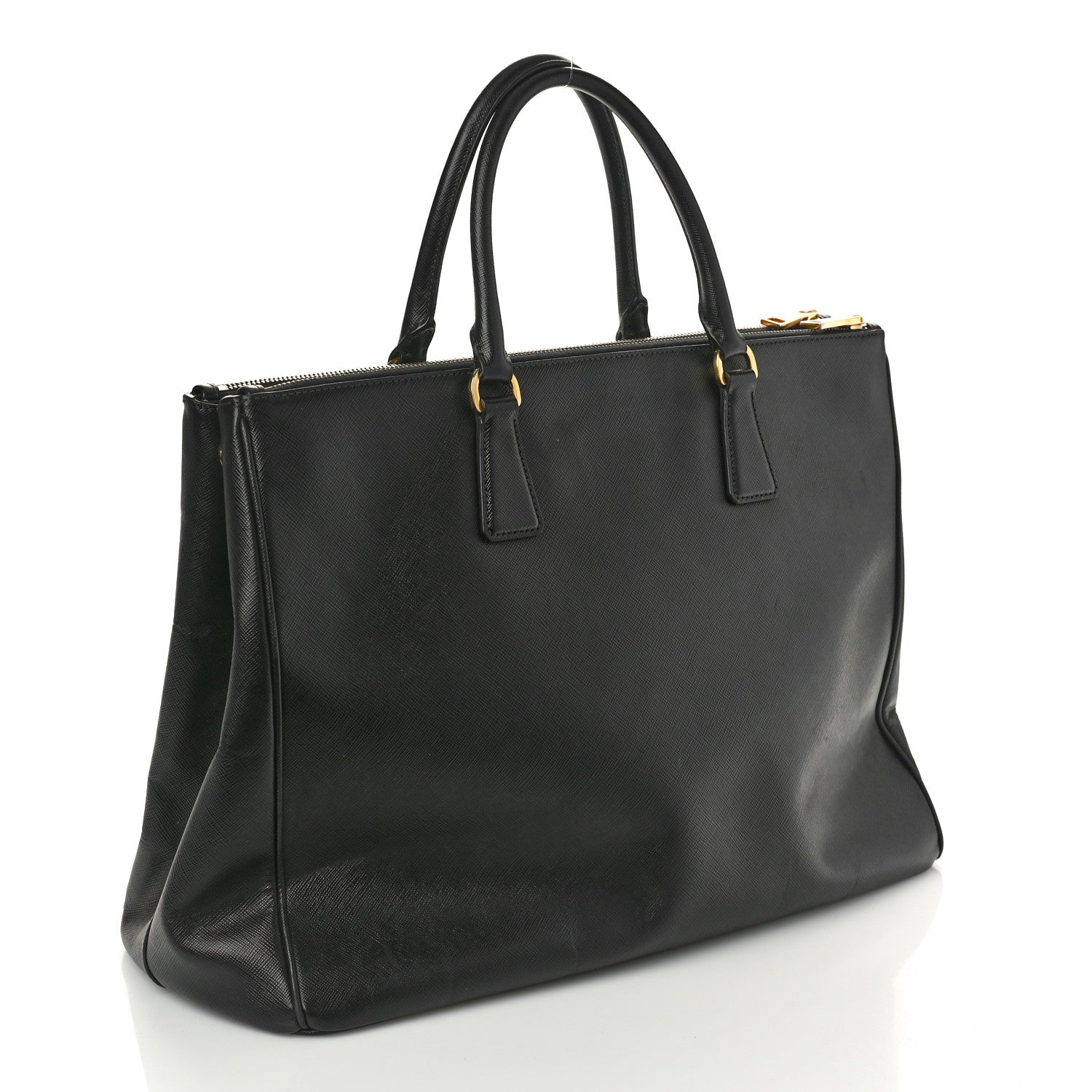 Prada Saffiano Lux Large Galleria Double Zip Tote Black 3 of 9
