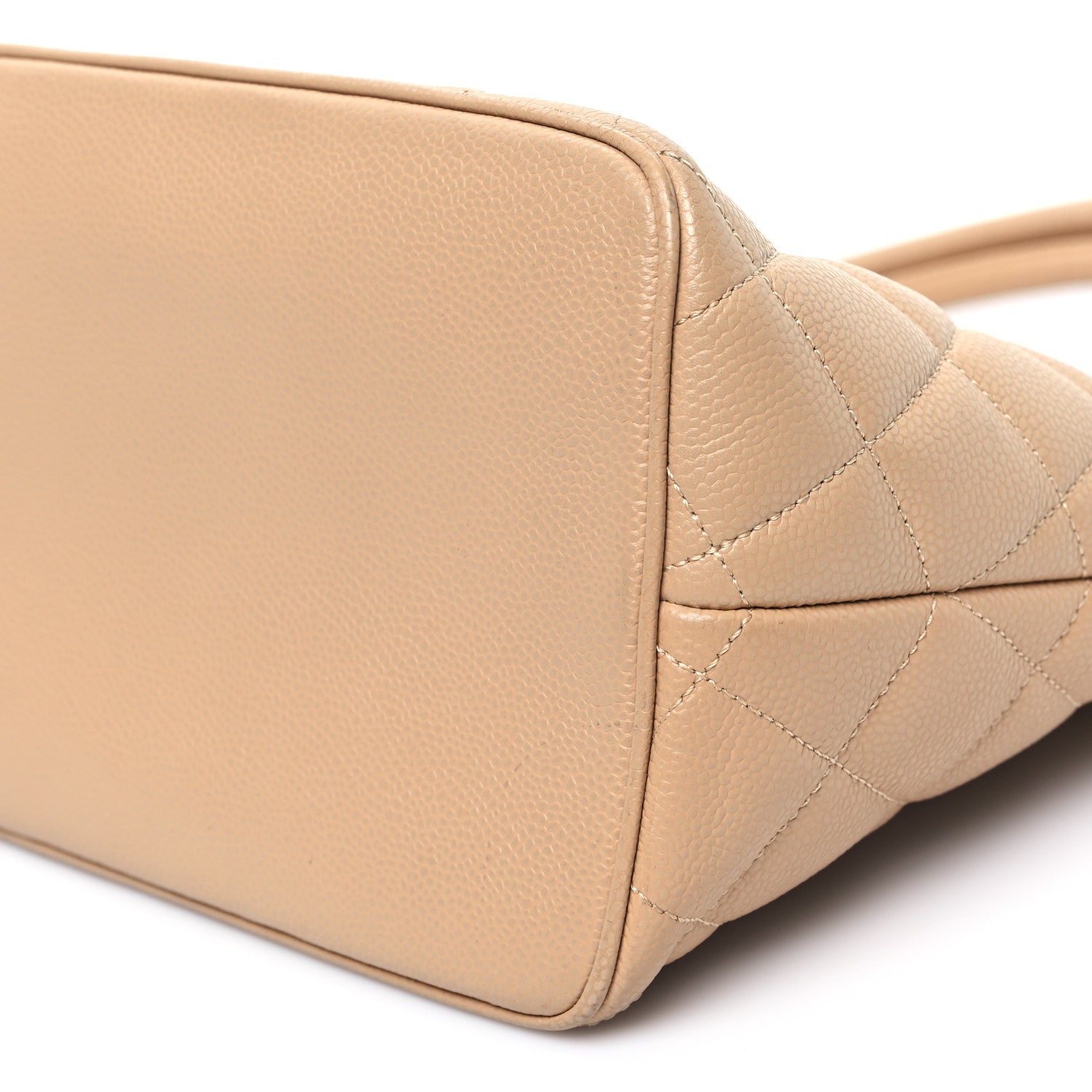 Chanel Caviar Quilted Medallion Tote Beige 10 of 13