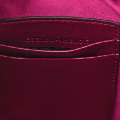 Gucci Velvet Matelasse Mini GG Marmont 2.0 Bucket Bag Fuchsia Violet Cyclamen 6 of 10