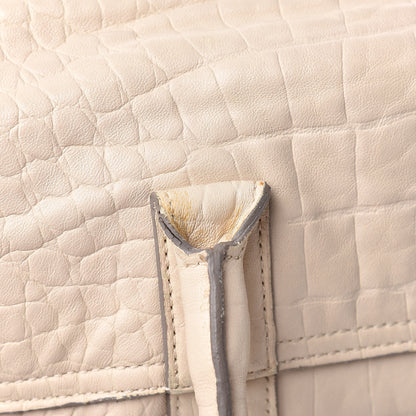 Mulberry Calfskin Crocodile Embossed Bayswater Snowball White 12 of 21