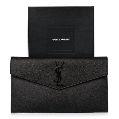 Saint Laurent Grain De Poudre Uptown Pouch Black 8 of 8