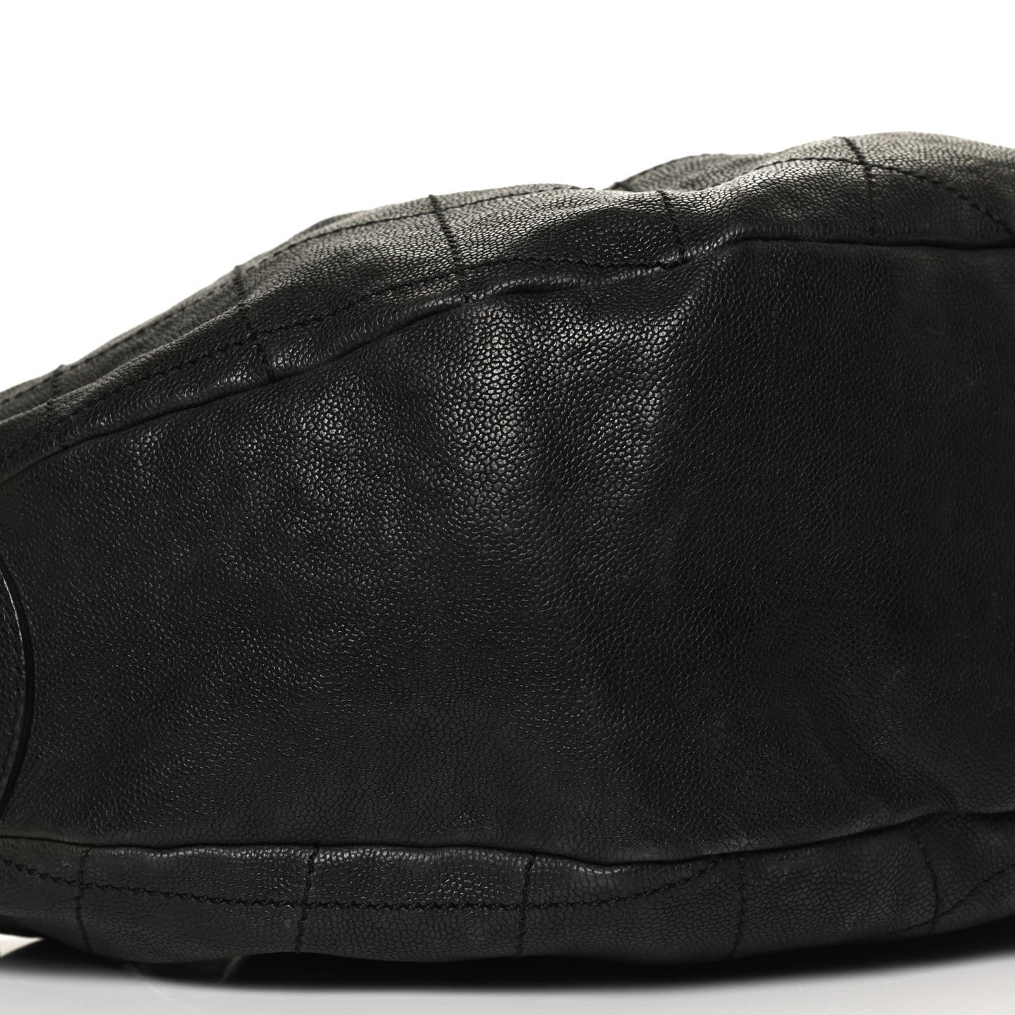 Caviar Stitched Large Outdoor Hobo Black