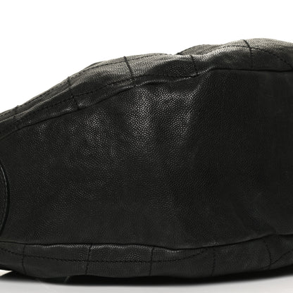 Chanel Caviar Stitched Large Outdoor Hobo Black 9 of 12