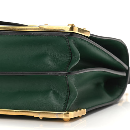 Prada City Calf Saffiano Cahier Bag Biliardo Black 9 of 10