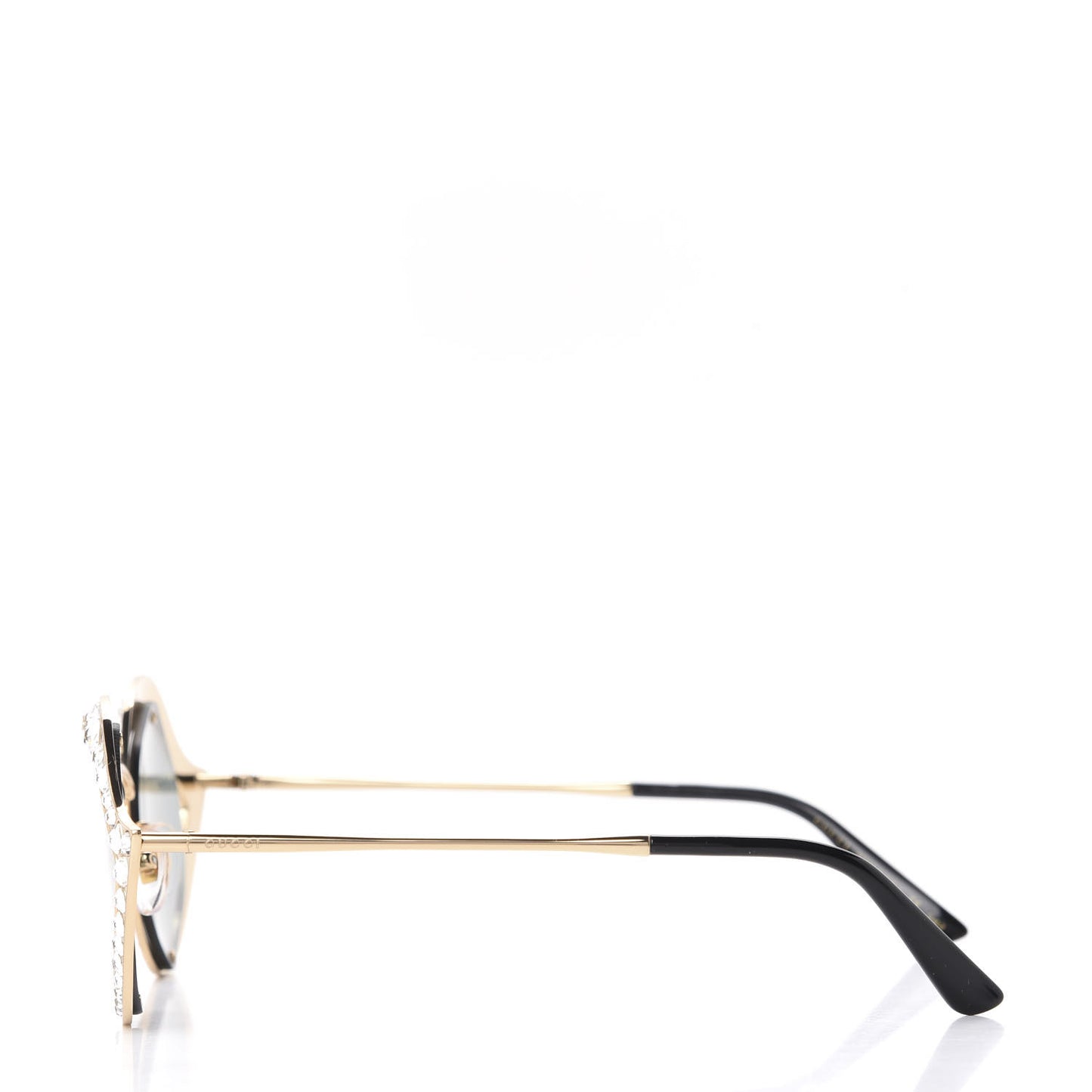 Metal Crystal Cat Eye Sunglasses GG0046S Gold