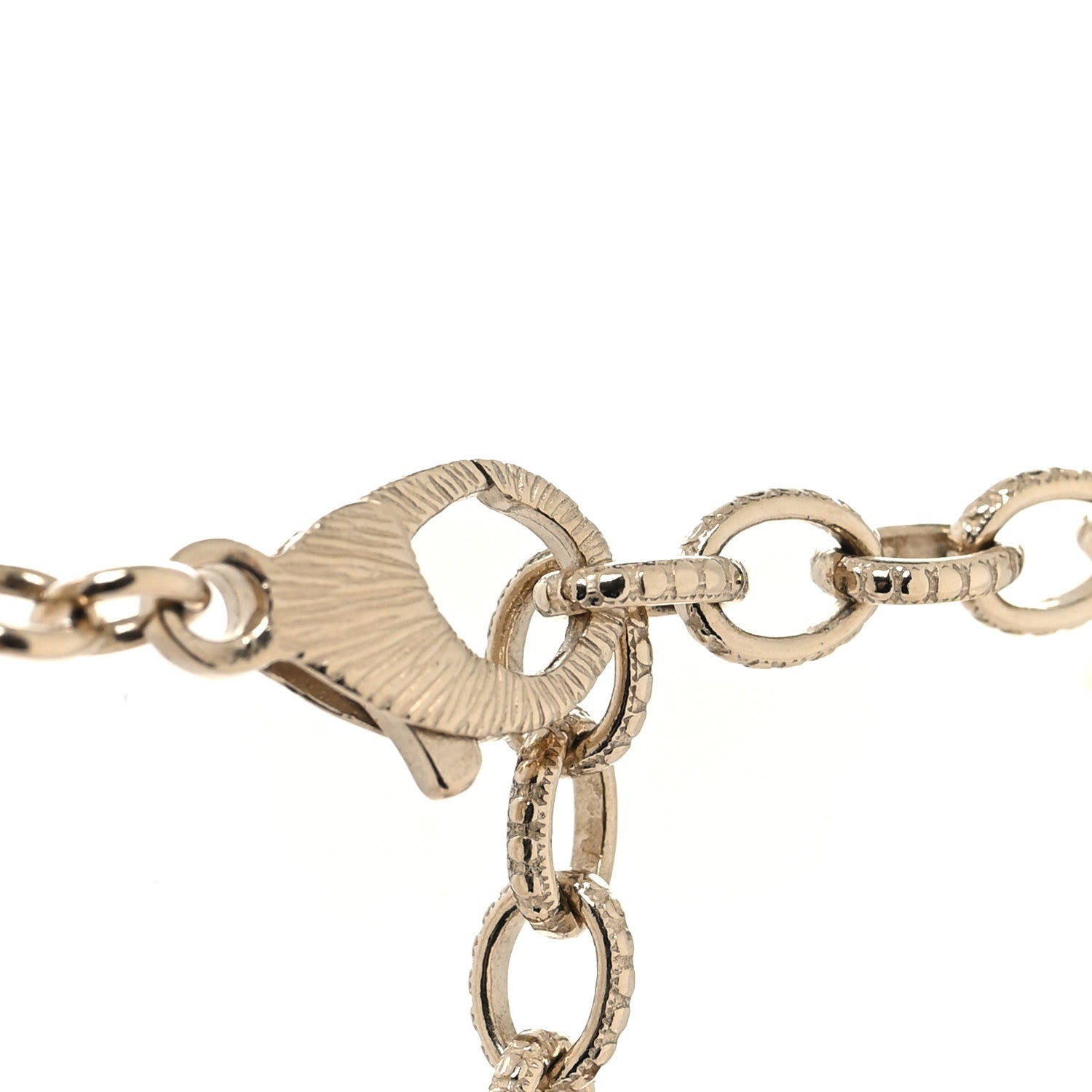 Chanel Gripoix Poured Glass Pearl CC Layered Pendant Necklace Yellow 5 of 6