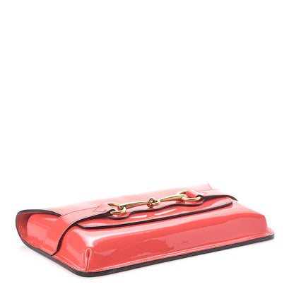 Gucci Patent Large Bright Bit Clutch Begonia Pink 4 of 8
