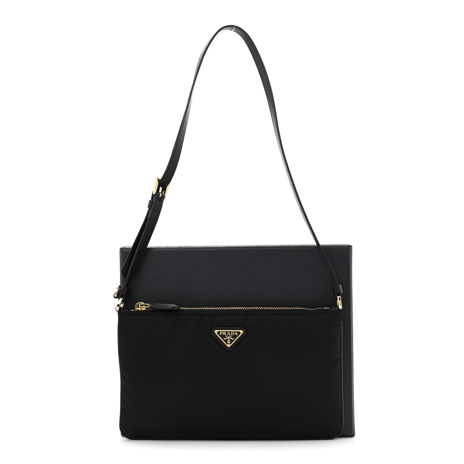 Prada Re-Nylon Saffiano Pouch Black 11 of 11