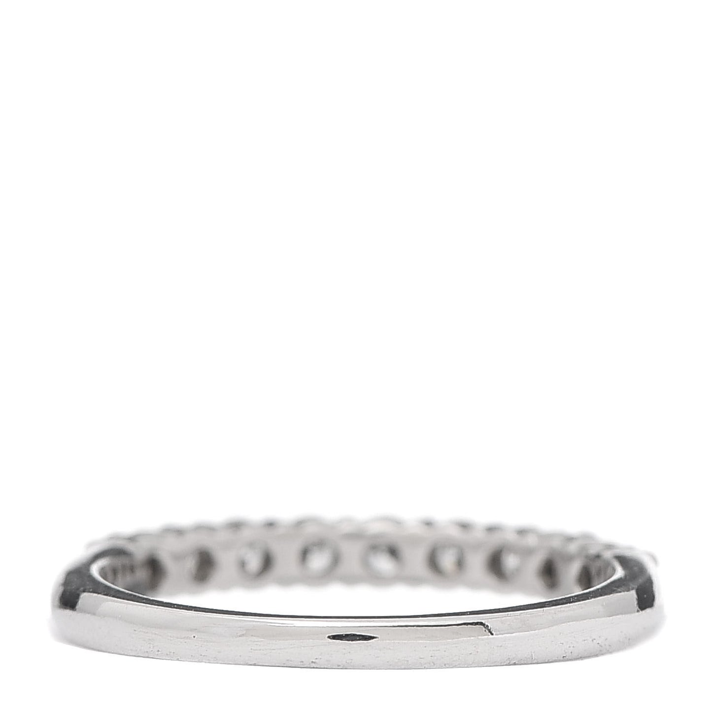 Platinum Diamond .27ct 2.2mm Half Circle Embrace Band Ring 47 4