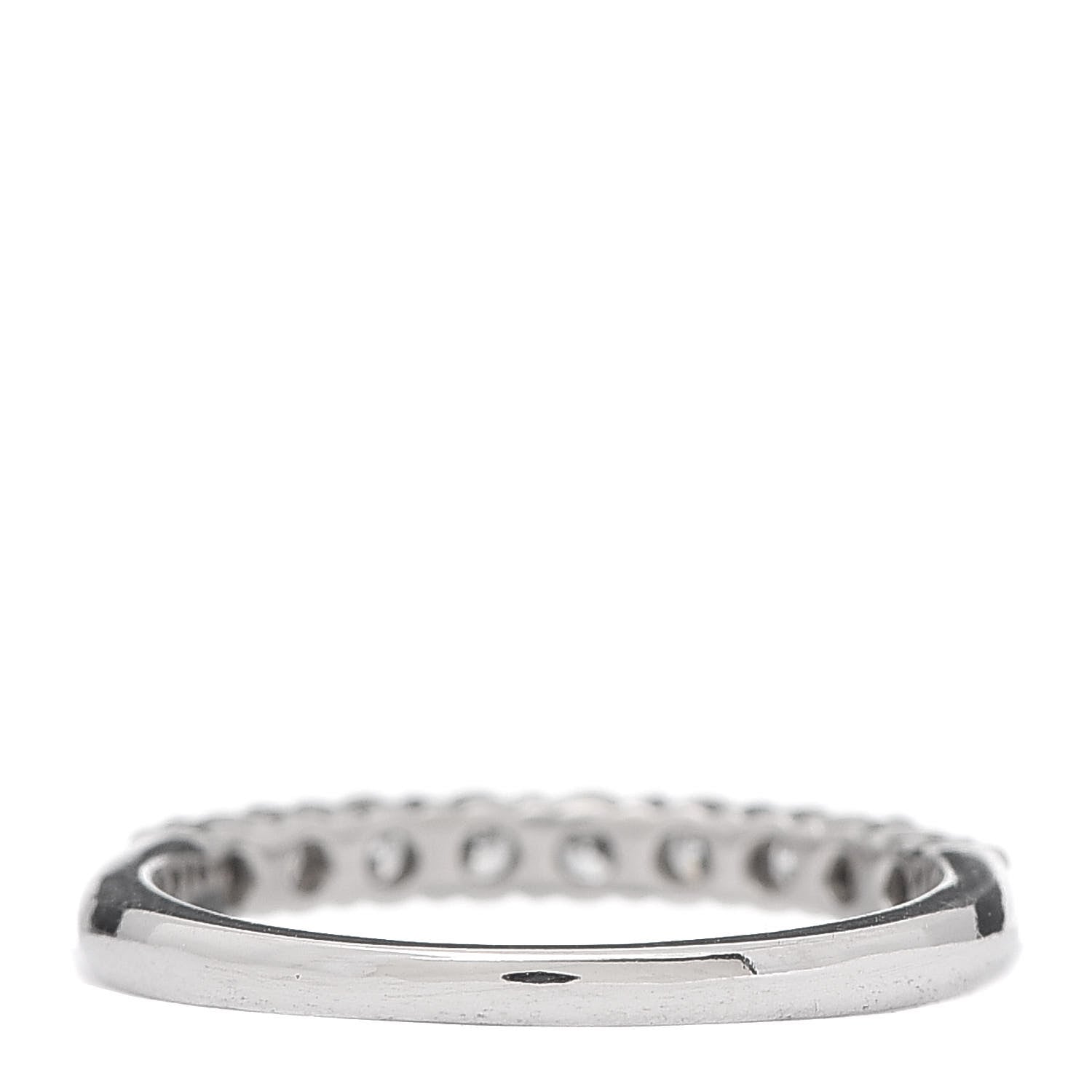 Tiffany Platinum Diamond .27ct 2.2mm Half Circle Embrace Band Ring 47 4 3 of 6