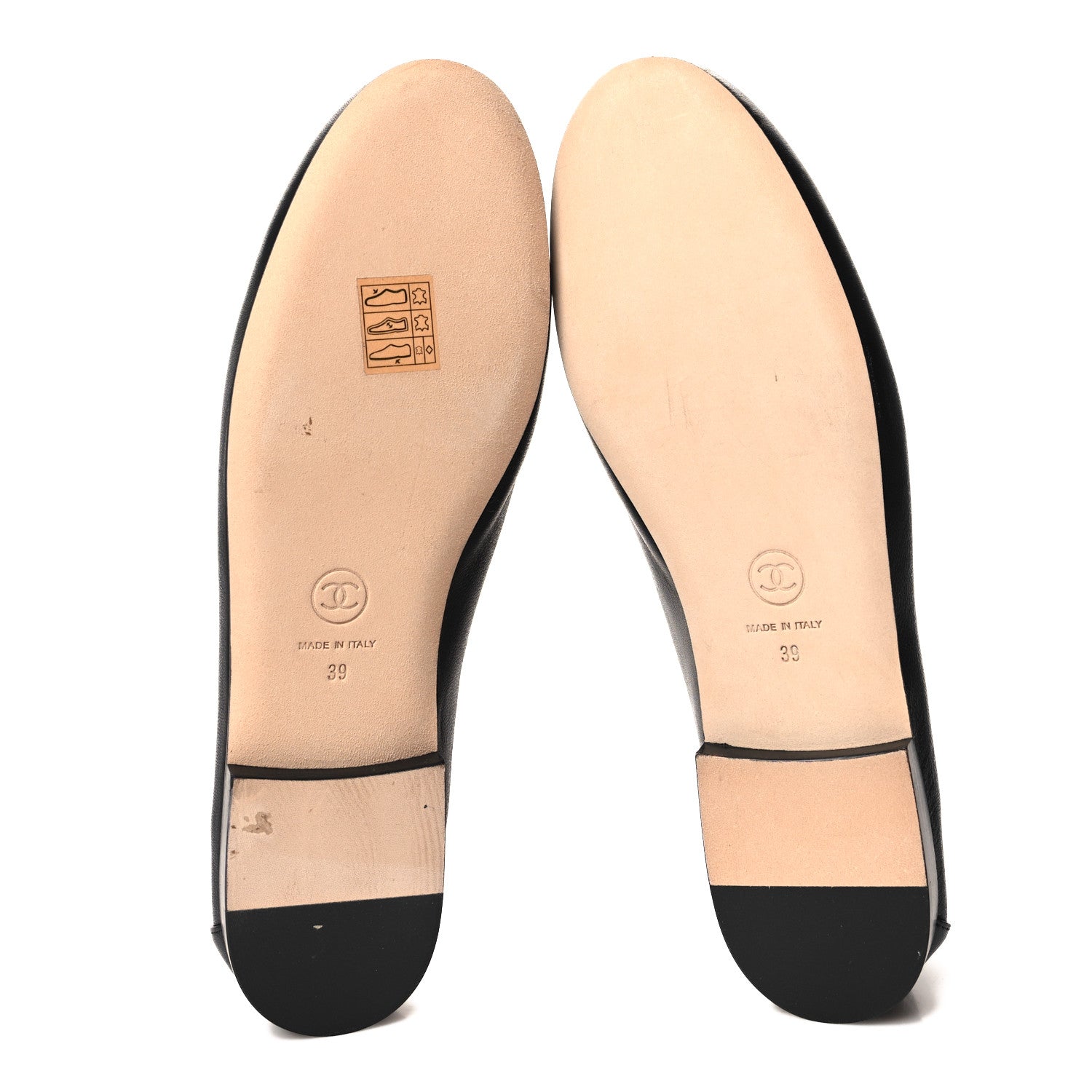 Chanel Lambskin CC Chain Mocassin Loafers 39 Black 5 of 8