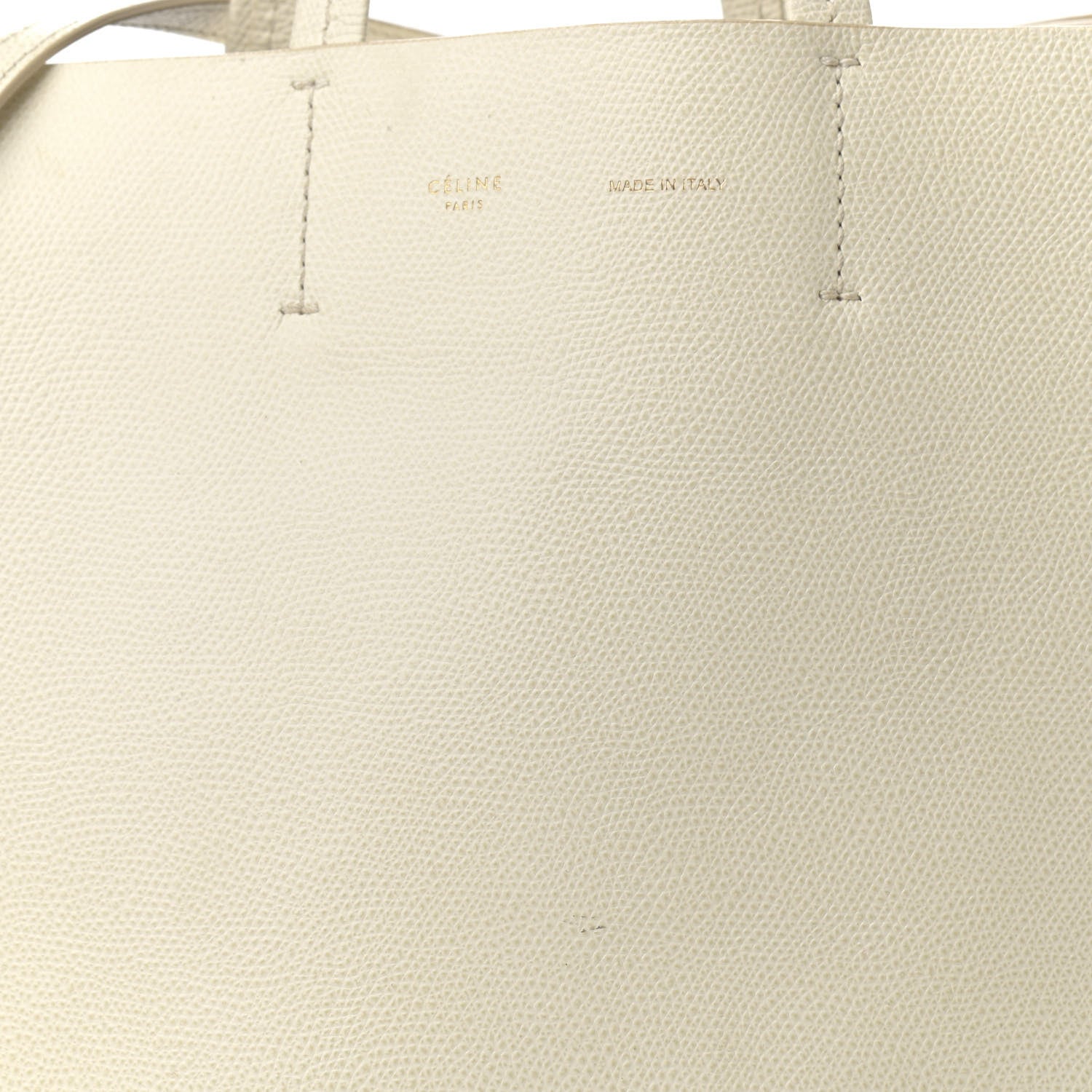 Celine Grained Calfskin Small Vertical Cabas Cream 10 of 19