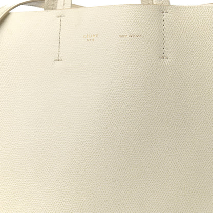 Celine Grained Calfskin Small Vertical Cabas Cream 10 of 19