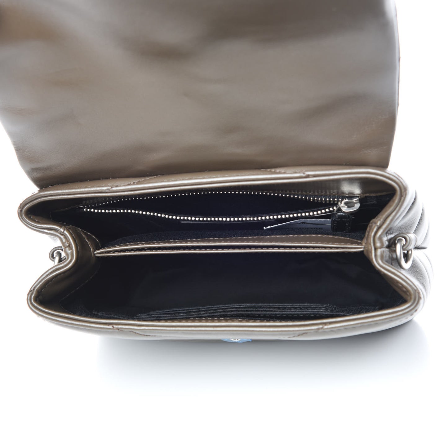 Calfskin Y Quilted Monogram Toy Loulou Crossbody Bag Faggio