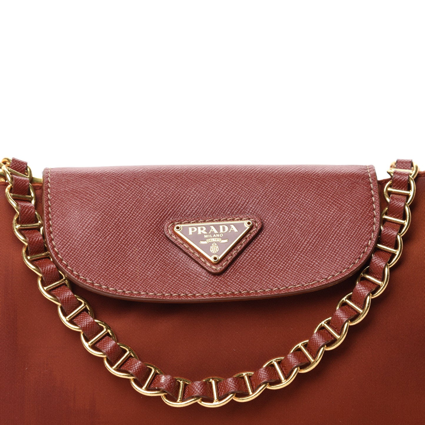 Tessuto Nylon Saffiano Crossbody Bag Bacca