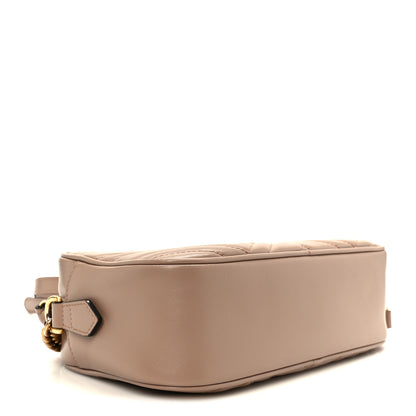 Gucci Calfskin Matelasse Small GG Marmont Chain Shoulder Bag Porcelain Rose 4 of 12
