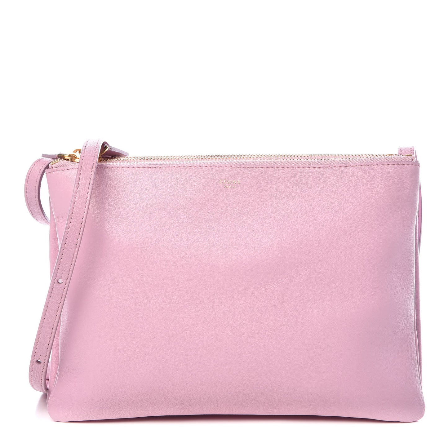 Lambskin Large Trio Crossbody Bag Pink