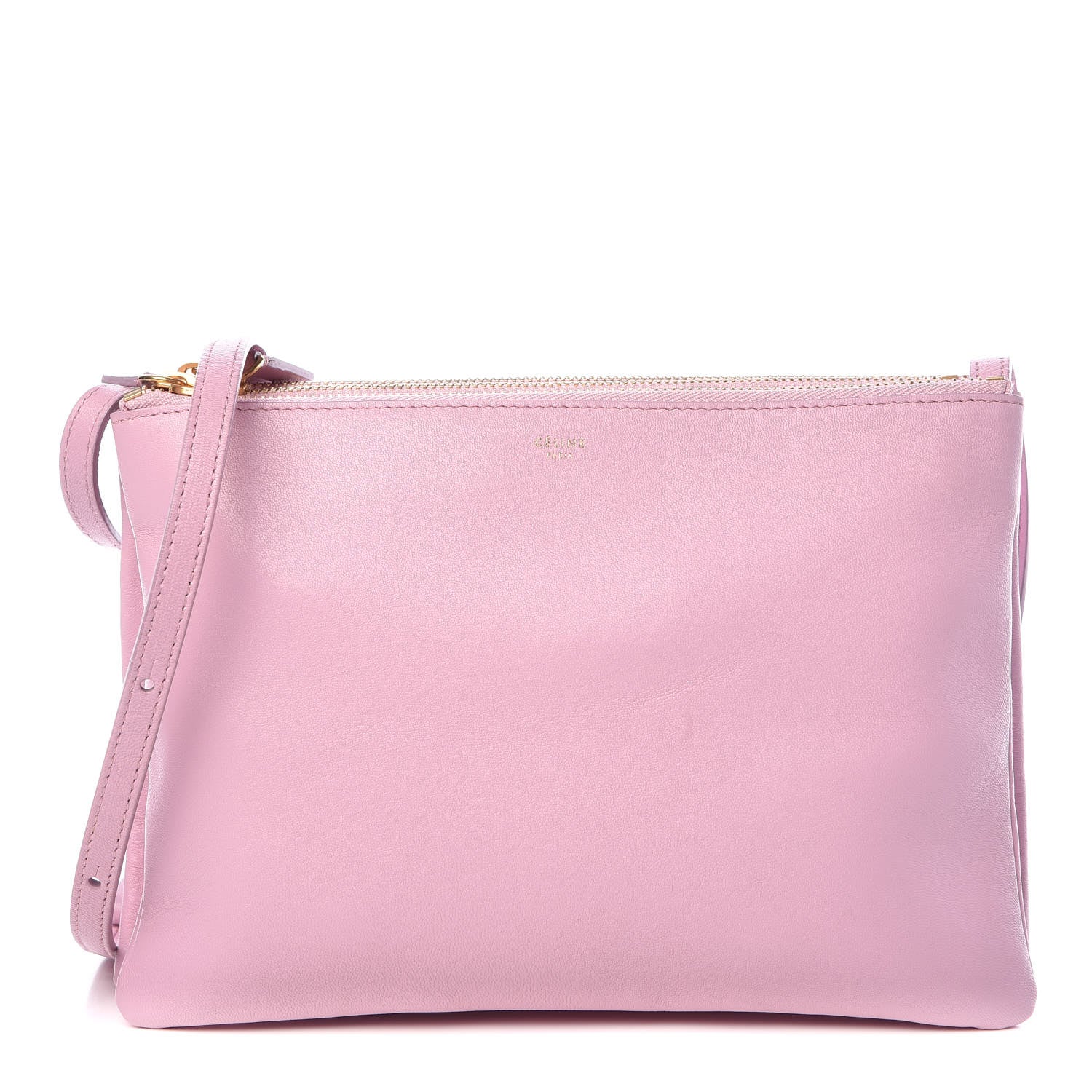 Celine Lambskin Large Trio Crossbody Bag Pink 1 of 9