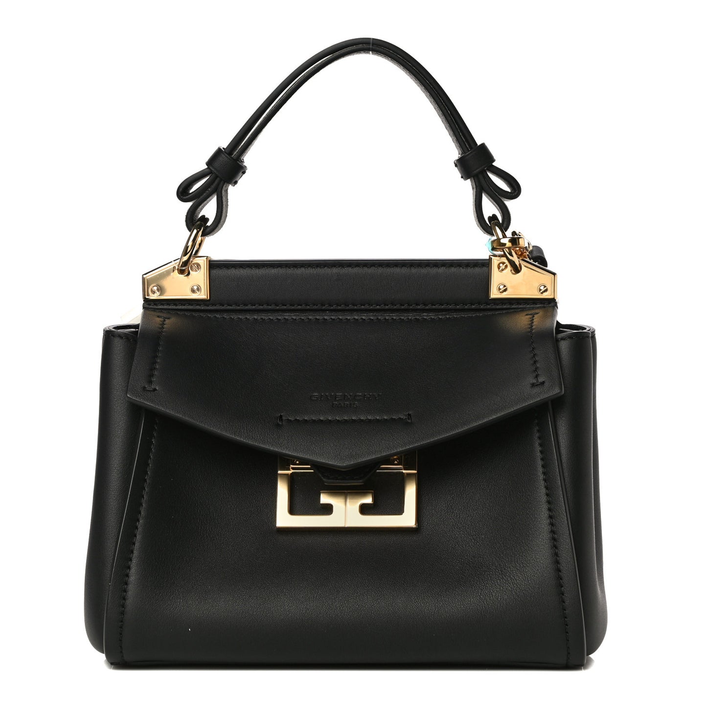 Calfskin Mini Mystic Shoulder Bag Black