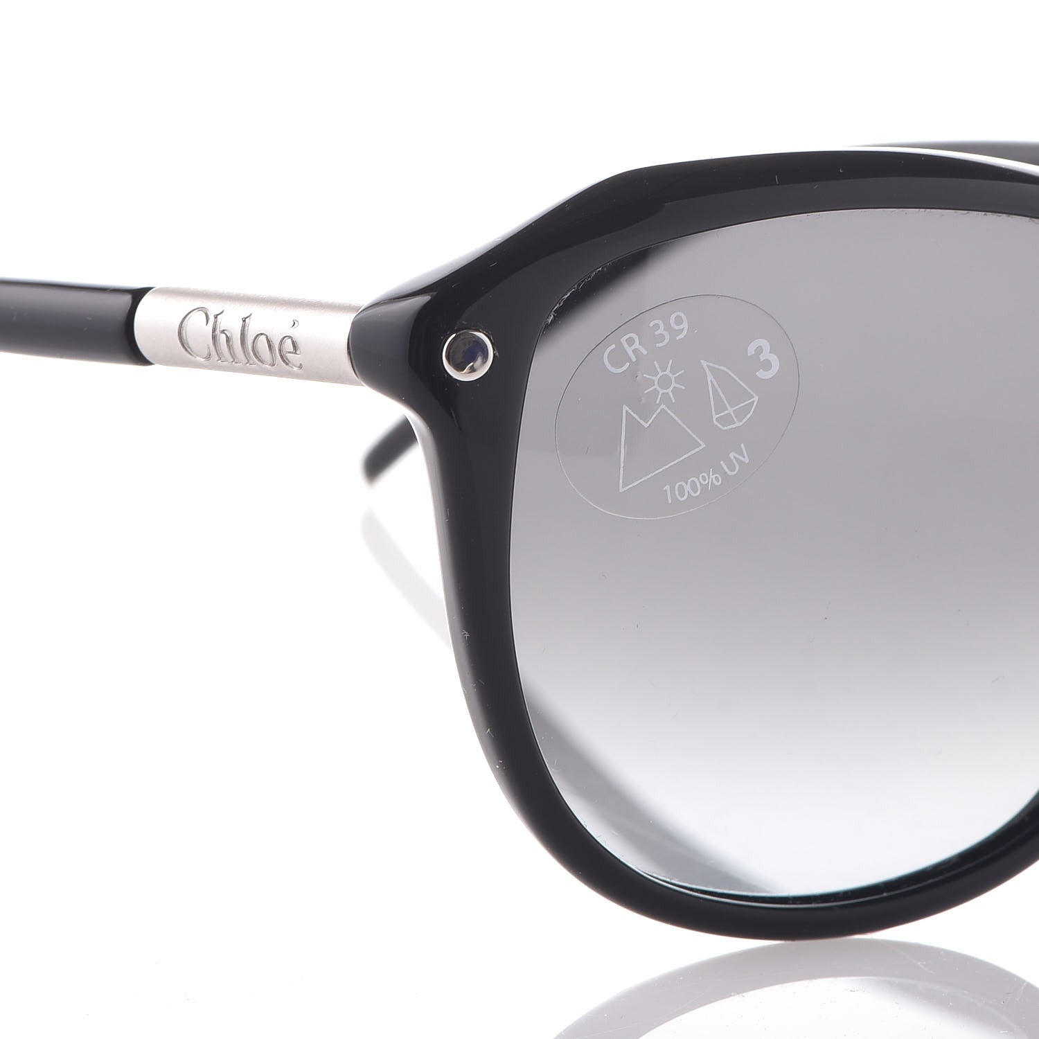 Chloe Round Sunglasses CL2253 Black 7 of 8