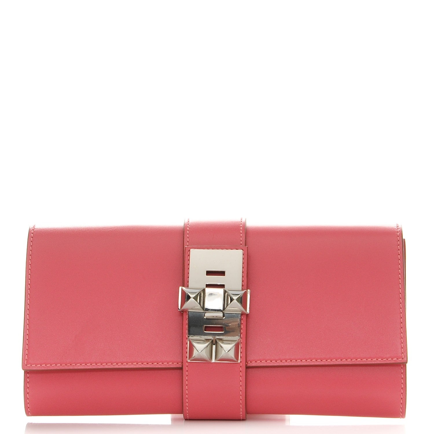 Hermes Tadelakt Medor 23 Clutch Rose Lipstick 1 of 7