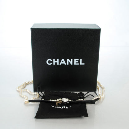 Chanel Lambskin Pearl Belt 75 30 Black 3 of 7