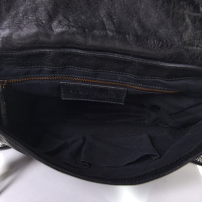 Balenciaga Agneau Classic Hardware Neo Folk Messenger Black 5 of 7