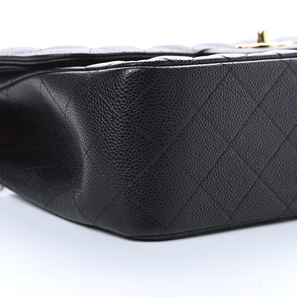 Chanel Caviar Quilted Jumbo Double Flap Black 9 of 11