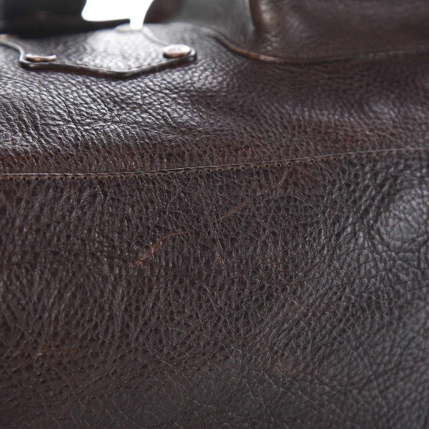 Calfskin Roxanne Satchel Chocolate