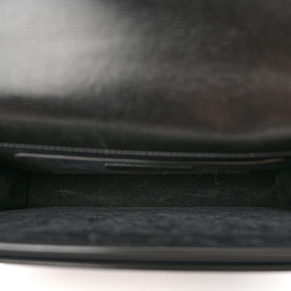Saint Laurent Smooth Calfskin Medium Monogram Sunset Satchel Black 5 of 12