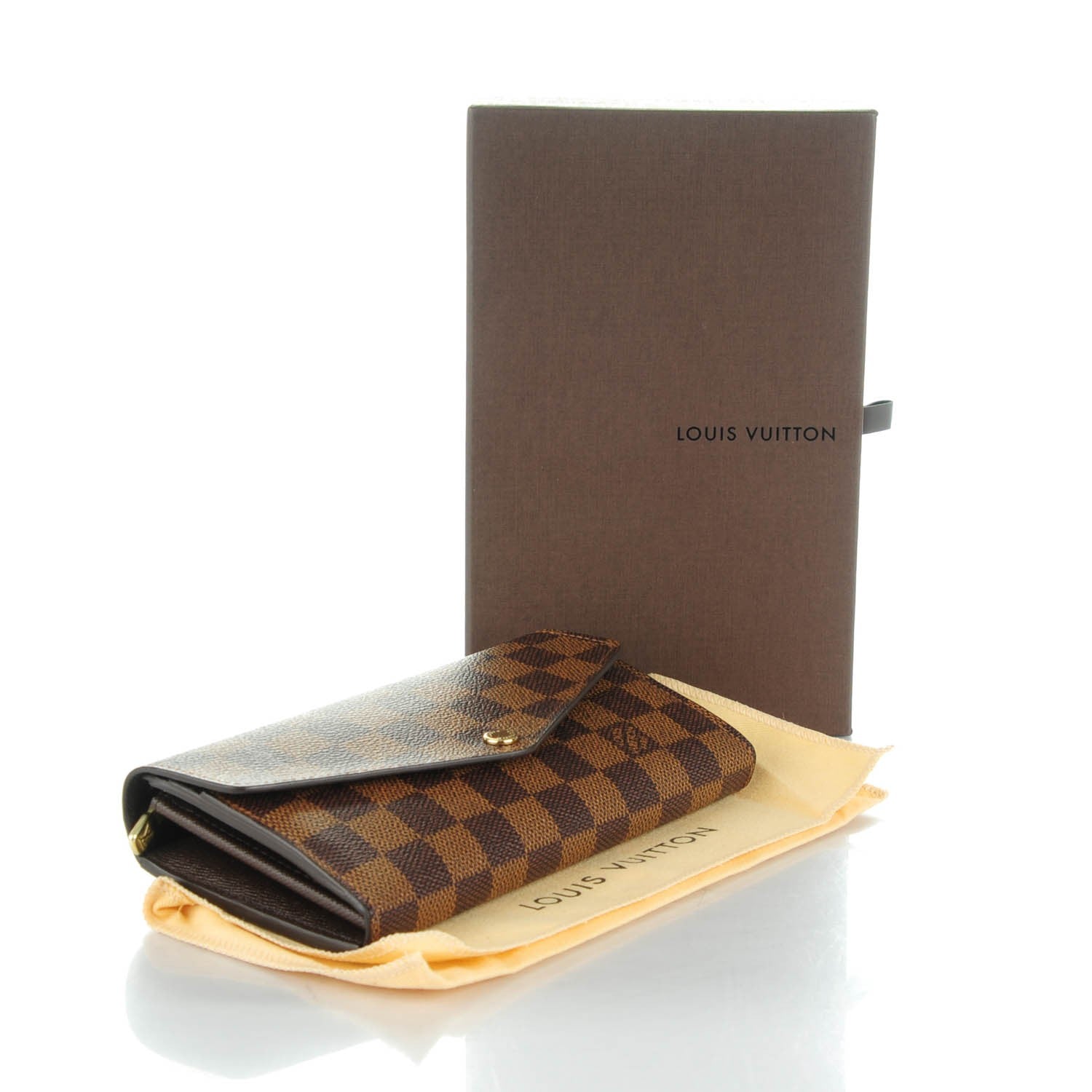 Louis Vuitton Damier Ebene Sarah Wallet NM 5 of 7