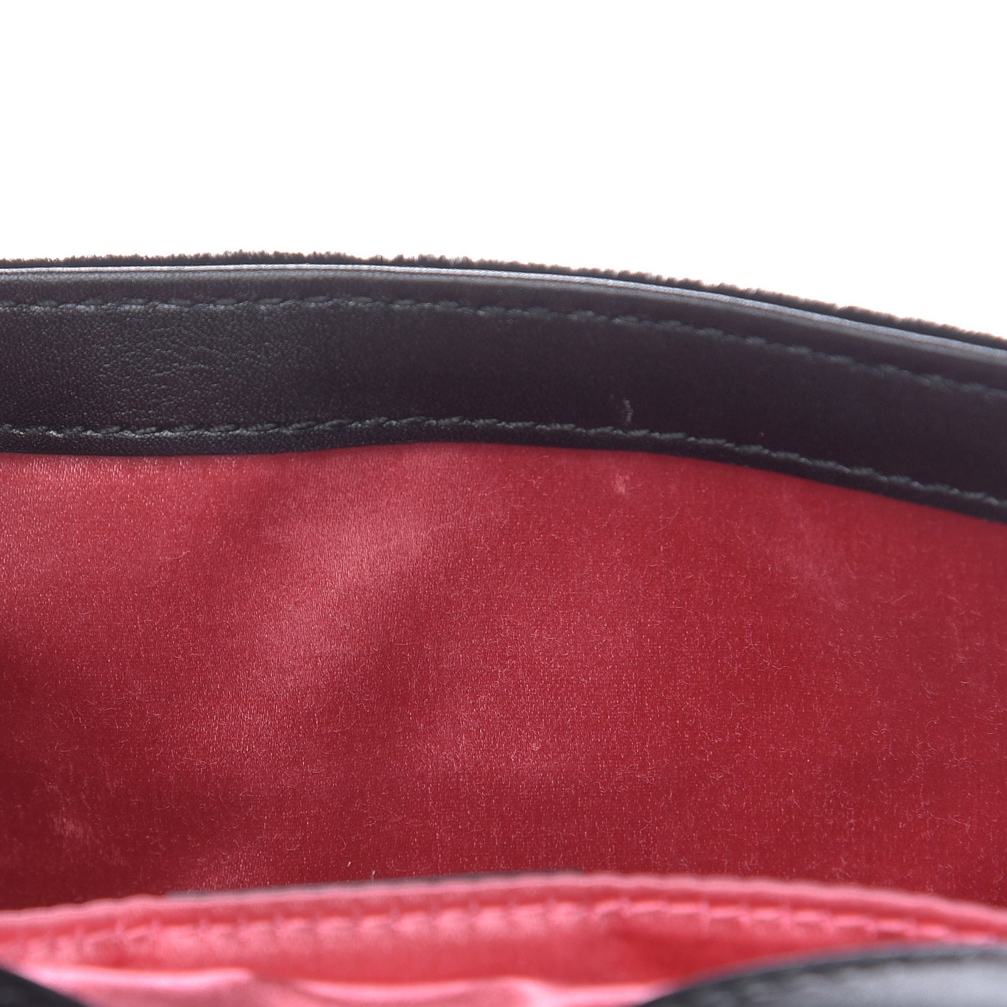 Velvet Matelasse Mini GG Marmont Shoulder Bag Black