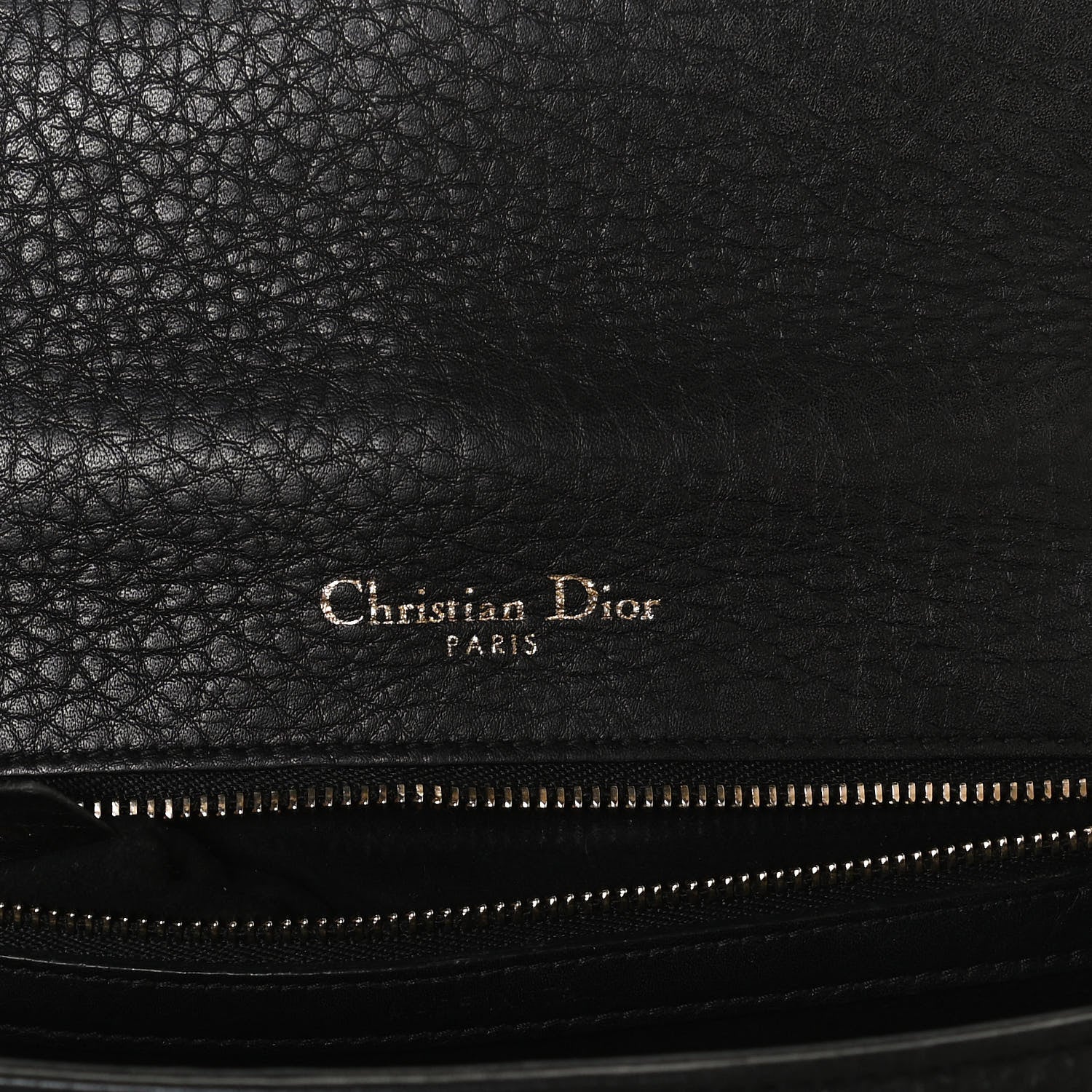 Christian Dior Grained Calfskin Small Diorama Flap Bag Black 5 of 11