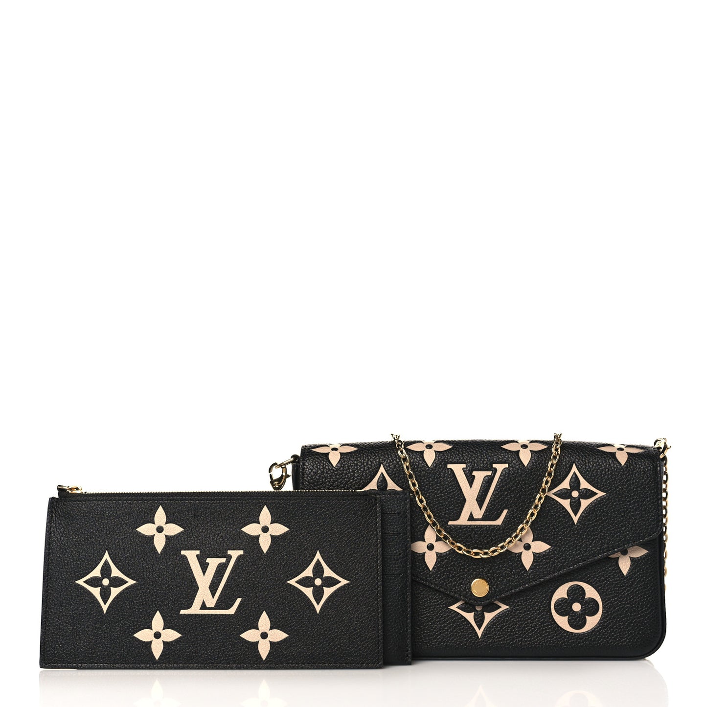 Empreinte Monogram Giant Felicie Pochette Black Beige